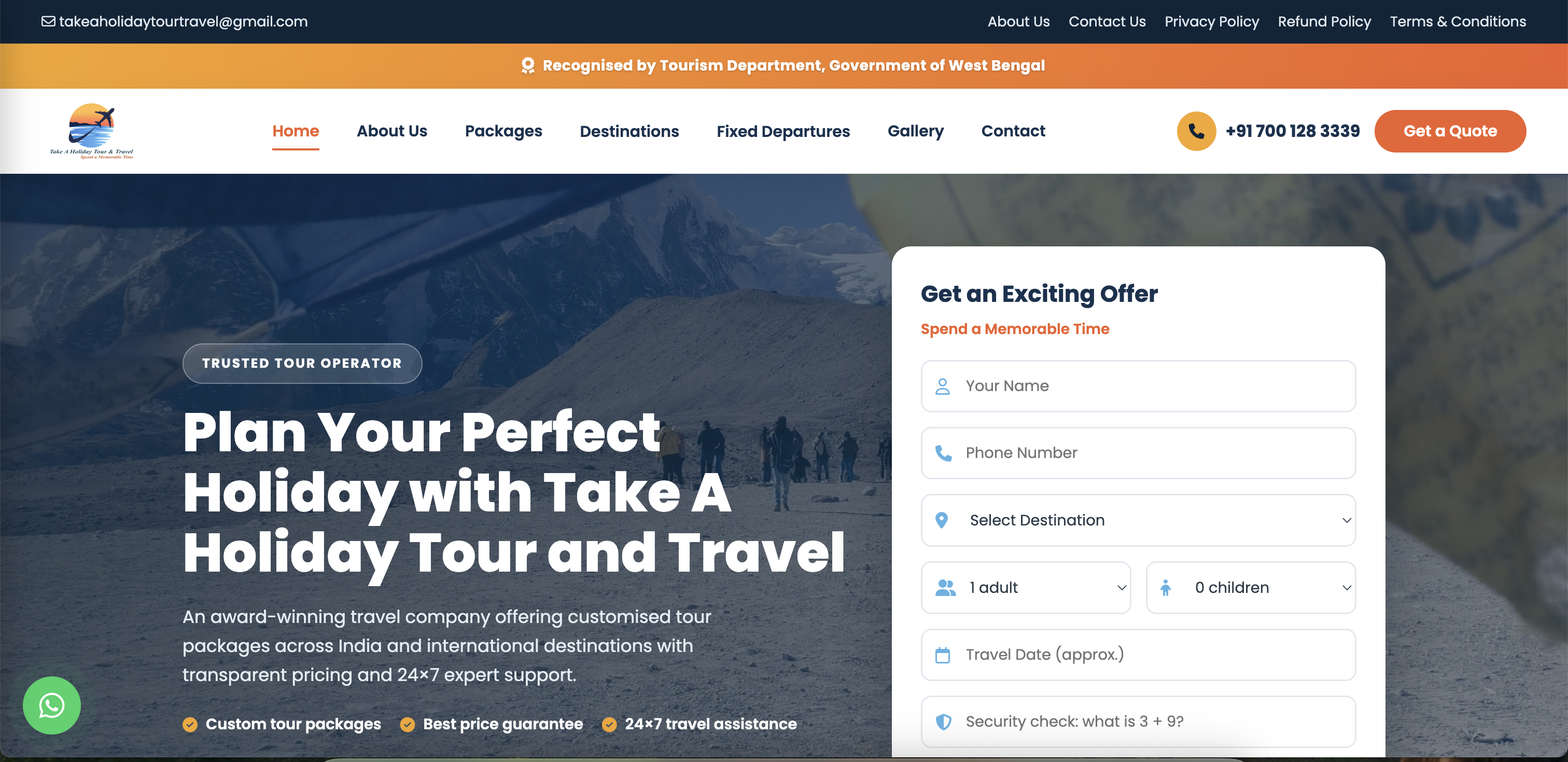 Take A Holiday Tour and Travel